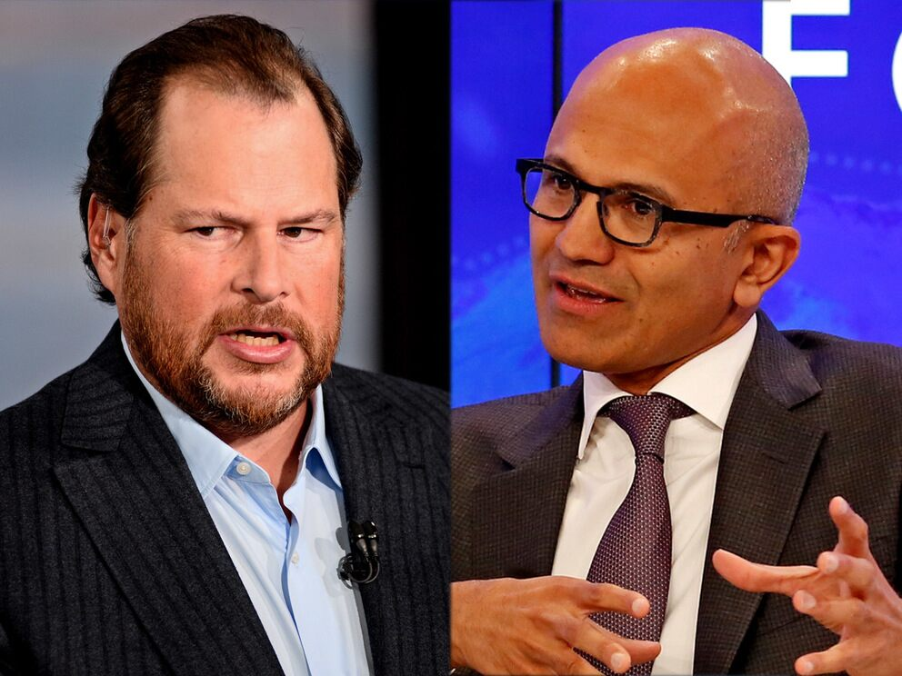 云软件大战:Salesforce与微软的股价之争